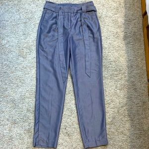 Express High Waisted Paperbag Ankle Pant